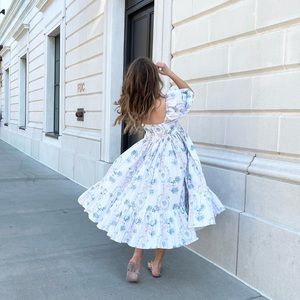 Selkie La Belle Etoile Cotton French Puff Dress Size S